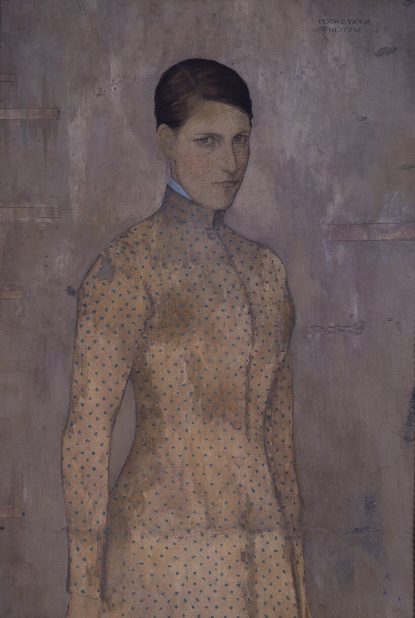Gustave Van de Woestyne Portret van Prudence De Schepper de vrouw van de kunstenaar 1910 MSK Gent