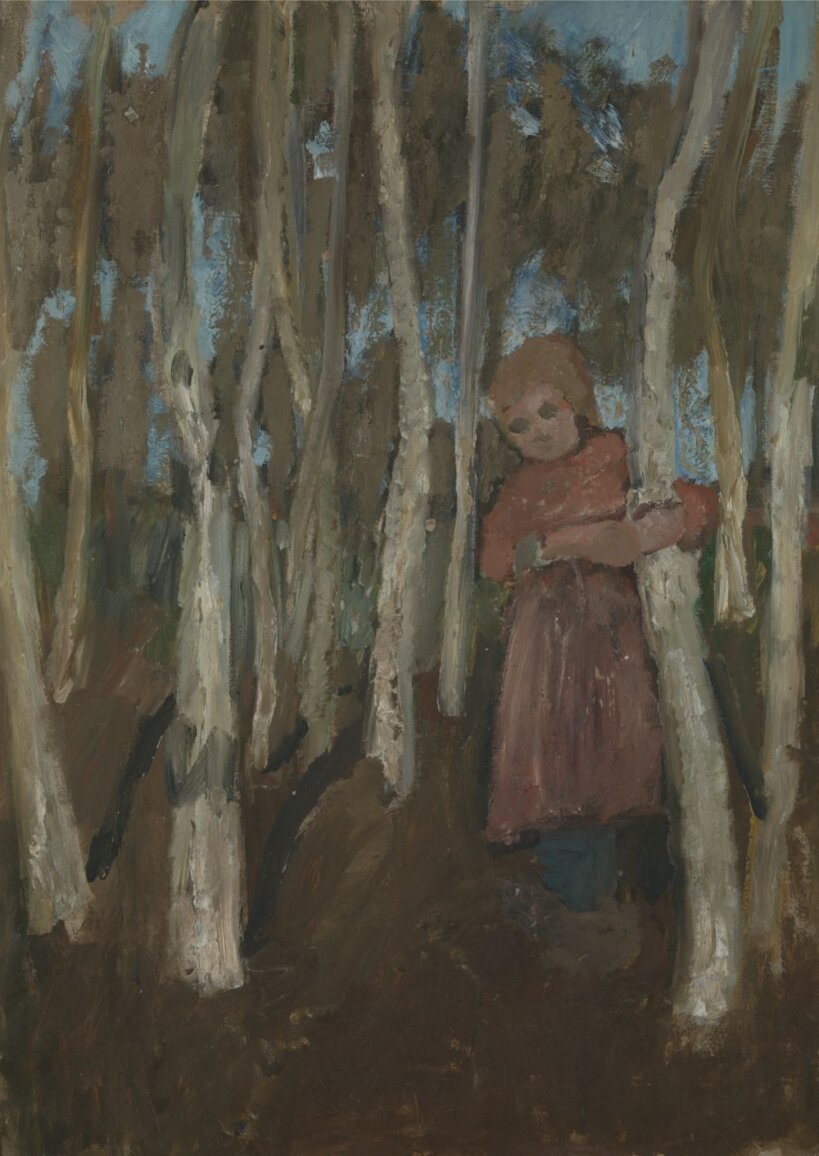 Paula Modersohn Becker Meisje in het berkenbos ca 1903 cropped