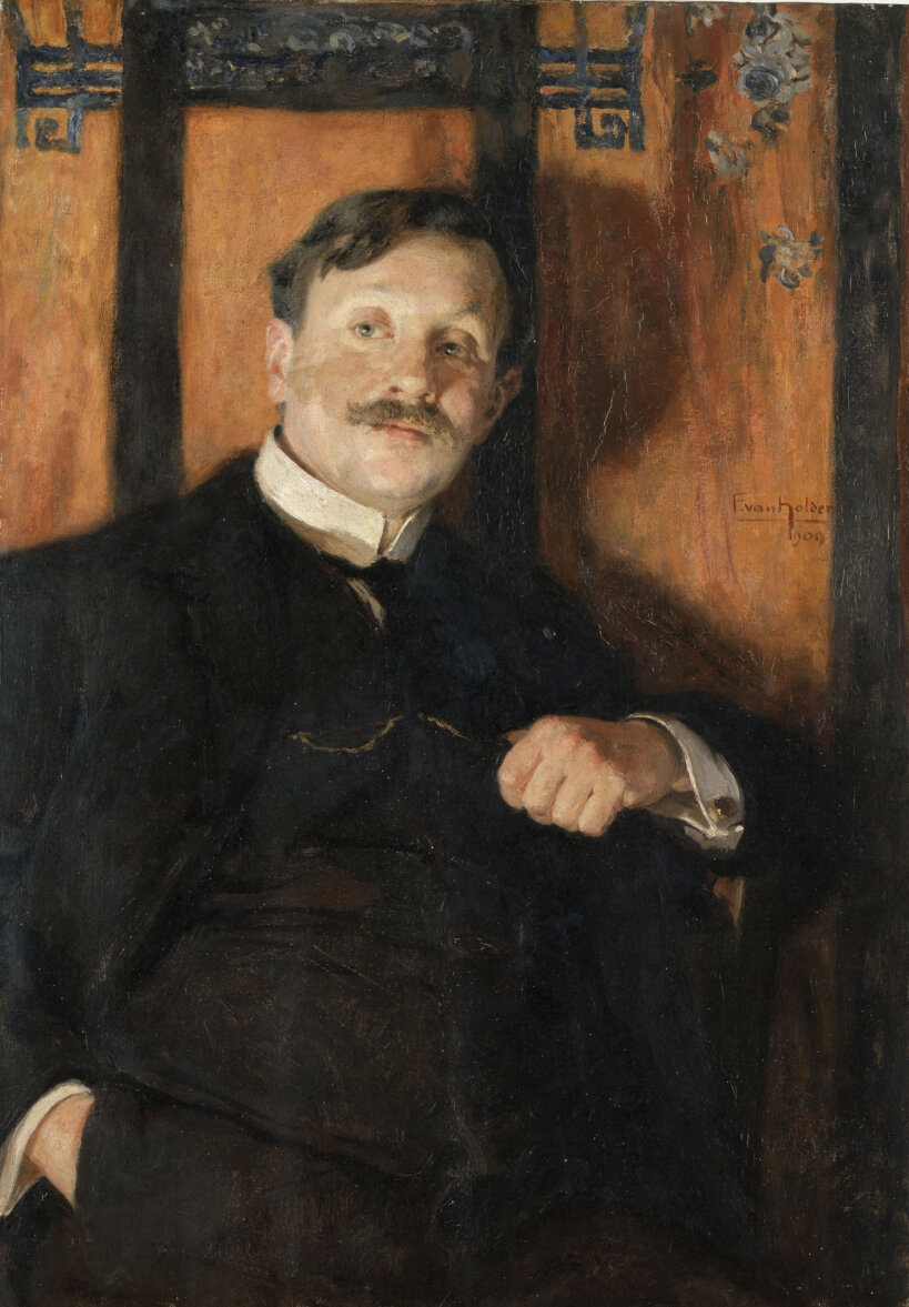 Frans Van Holder Portret van de kunstcriticus Sander Pierron 1909 MSK Gent