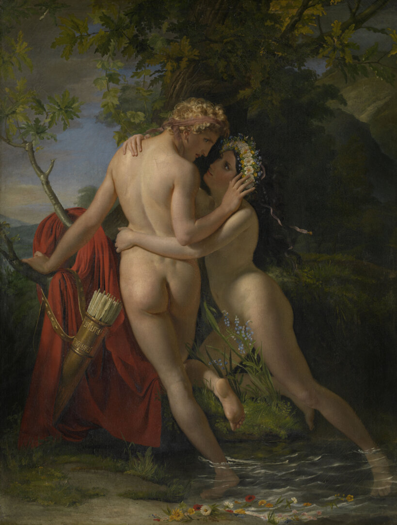 François Joseph Navez De nimf Salmacis en Hermaphroditus 1829 MSK Gent