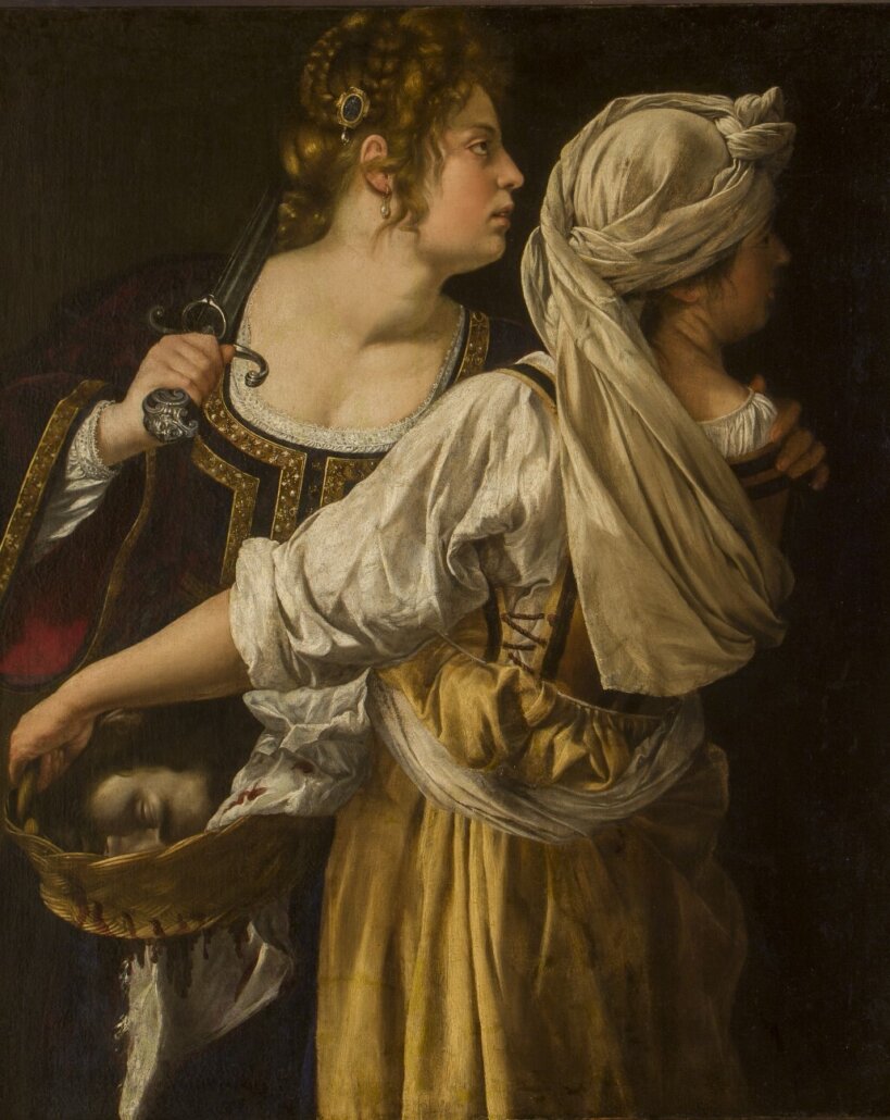 Artemisia Gentileschi, 'Judith and her maid', c. 1613, Gallerie degli Uffizi, Firenze