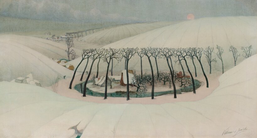 Valerius De Saedeleer, 'Ferme dans la neige', 1907, MSK Gand - Legs des héritiers de Jozef et Fernand De Blieck