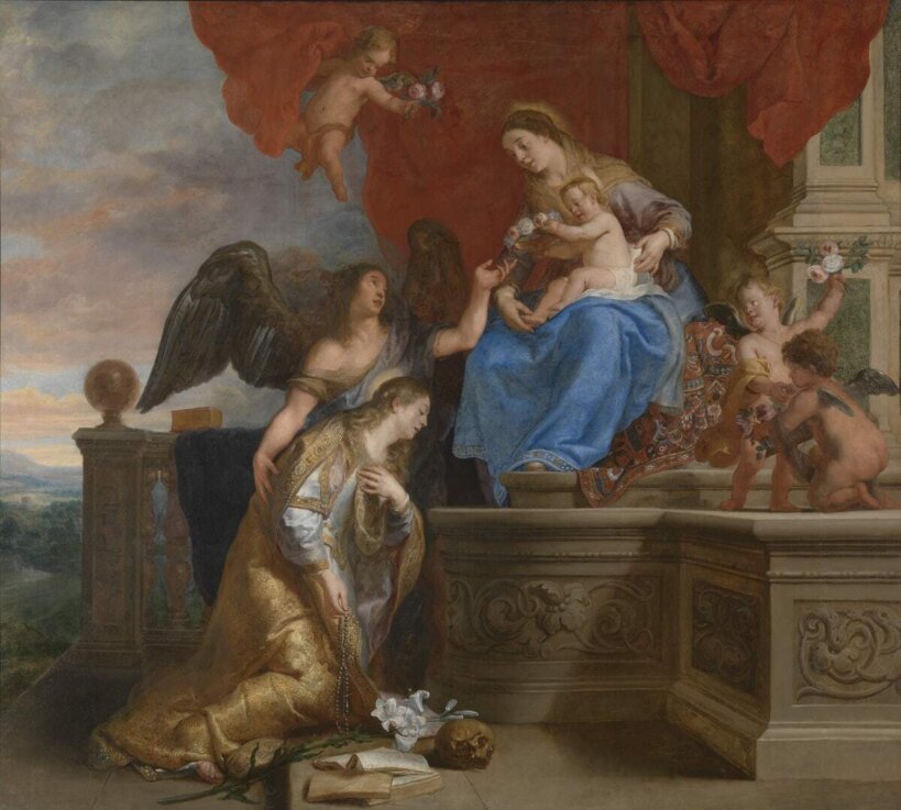Gaspar de Crayer, 'De kroning van de heilige Rosalia', 1644, MSK Gent