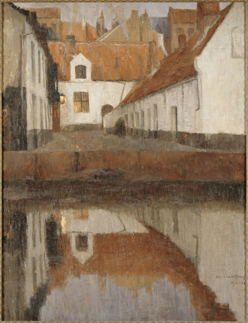 Albert Baertsoen, 'Beluik bij avond, langs het water, Vlaanderen', 1899, Musée d’Orsay