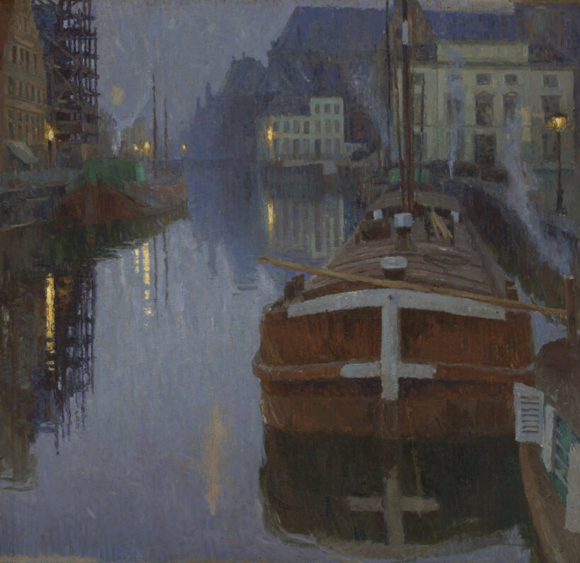 Albert Baertsoen, 'Gent, ‘s avonds', 1903, Koninklijke Musea voor Schone Kunsten van België