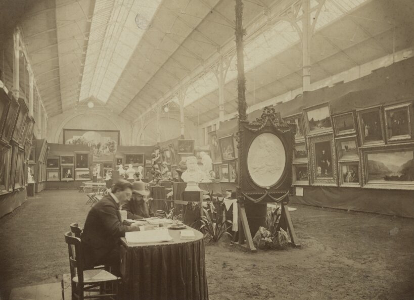 Het Gentse Salon, 1892 Foto: Constant D'Hoy en Edmond Sacré, UGent Bibliotheek