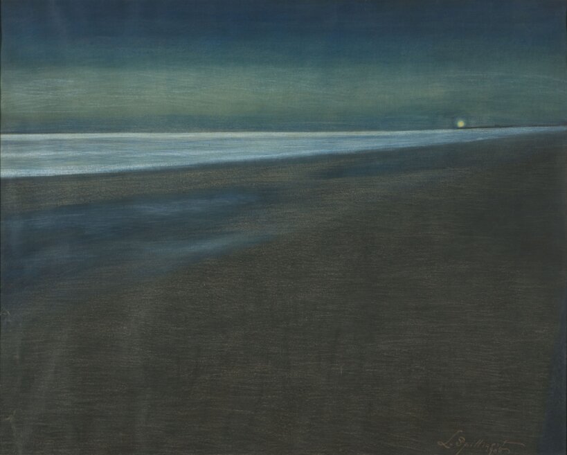 Léon Spilliaert, 'Nachtelijk strandgezicht', 1905