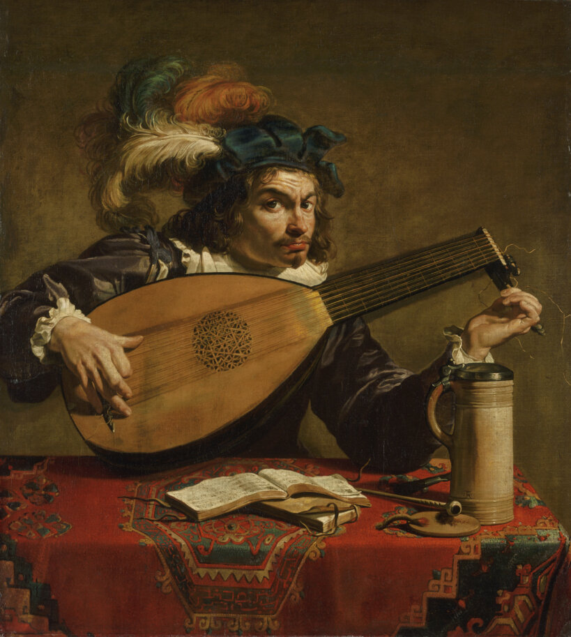 Theodoor Rombouts, 'Lute player', c. 1625-30, The John G. Johnson Collection, Philadelphia Museum of Art, cat. 679