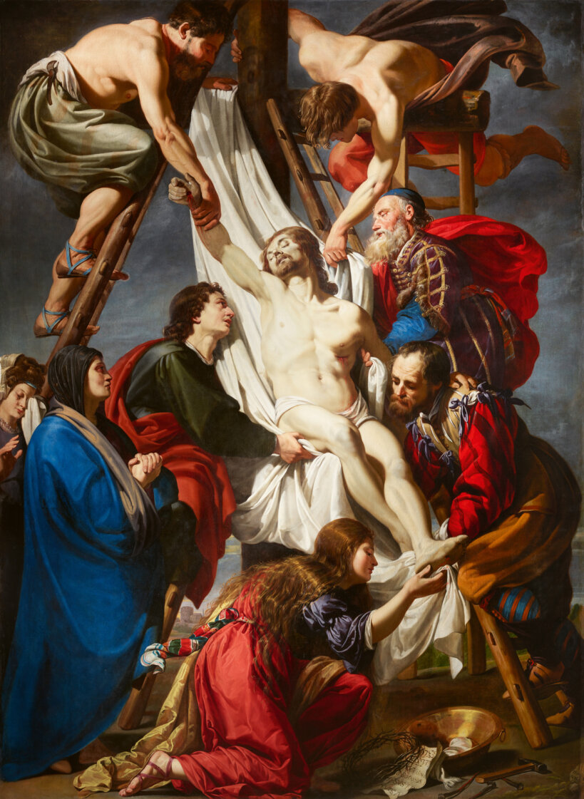 Theodoor Rombouts, 'La descente de croix', vers 1629, Sint-Baafskathedraal, Gand