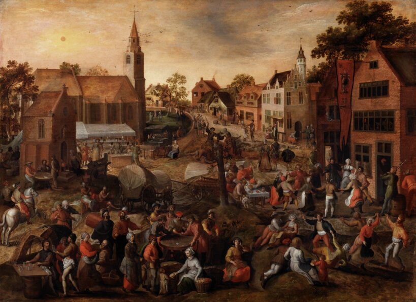 Gillis I Mostaert, 'Feast of St. George', Collection MSK Gent - Collectie Vlaamse Gemeenschap