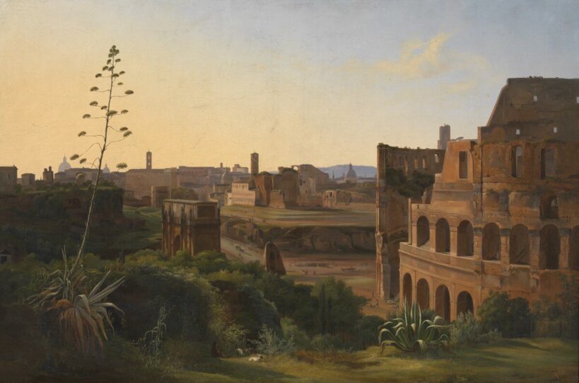 Josse Sébastien Van den Abeele, 'Gezicht op het Colosseum in Rome', ca. 1837, MSK Gent