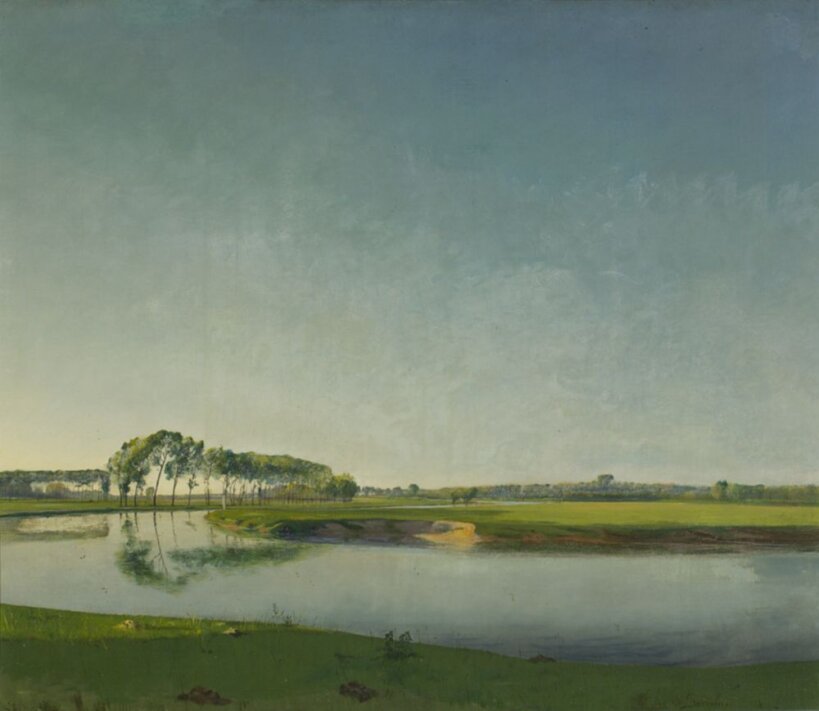 Valerius De Saedeleer, 'De rivier: Einde van een mooie dag', ca. 1905, MSK Gent