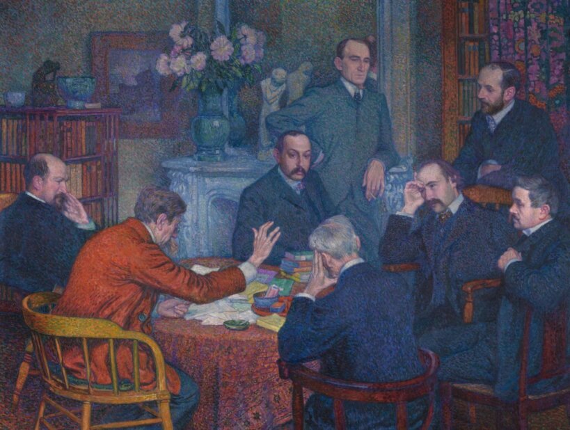 Théo Van Rysselberghe, 'The Lecture by Emile Verhaeren', 1903, MSK Gent.